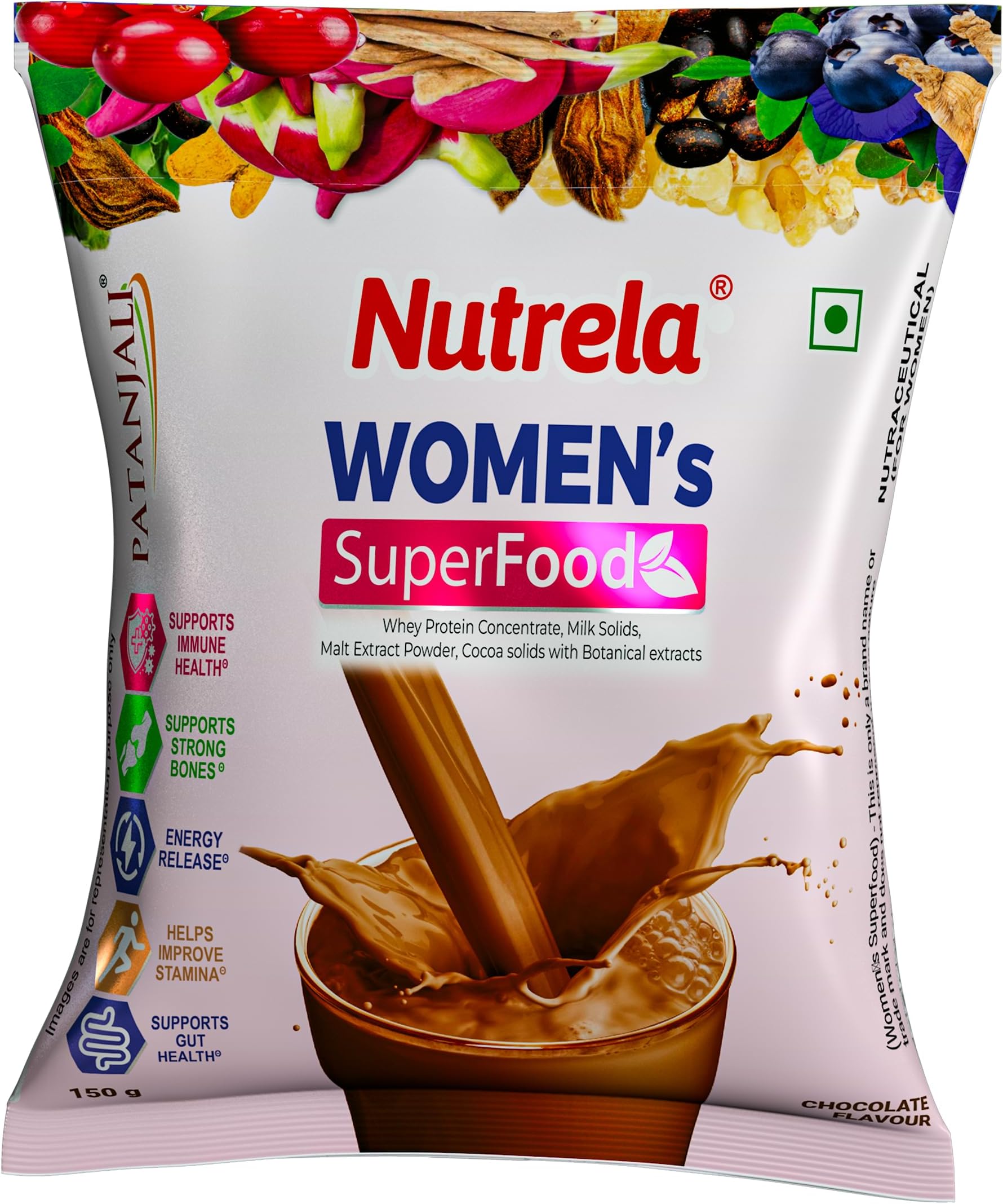 Nutrela Women Superfoods Protein Powder - 150g, Chocolate