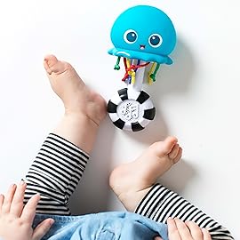 Baby Einstein Ocean Glow Sensory Shaker Musical Toy, Ages Newborn +