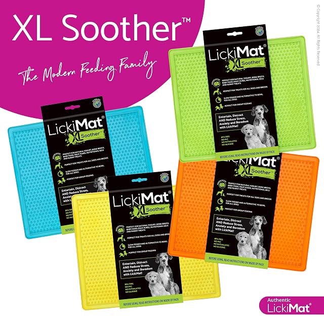 Foto 6 de 6 de LickiMat Chupete extragrande para perros para aliviar el aburrimiento y la ansiedad, ideal para alimentos