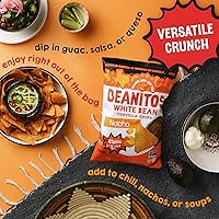 Vista 6 de Beanitos White Bean Chips - Nacho Nation - (6 Pack) 4.5 oz Bag - White Bean Tortilla Chips - Vegetarian Snack with Good Source of Plant Protein and