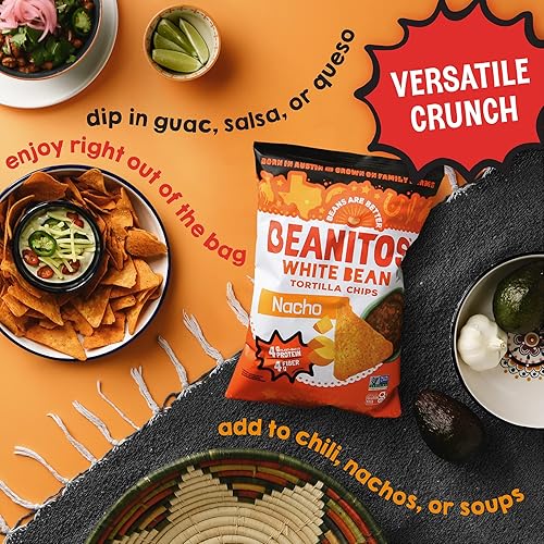 Miniatura 6 de beanitos Negro Bean, la proteína saludable, alta, sin gluten y bajo Carb Vegan omelette chip Snack, 6Onza (Pack de 6)
