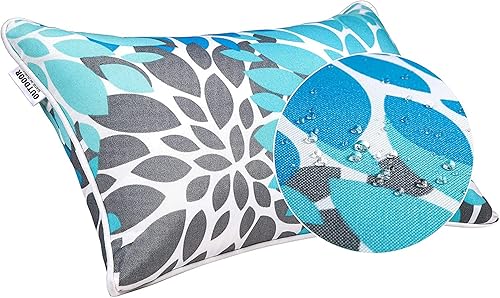 Miniatura 5 de JMGBird Fundas de almohada para exteriores de 12 x 20 pulgadas, fundas de almohada lumbar para exteriores, decoración del hogar para muebles, patio,