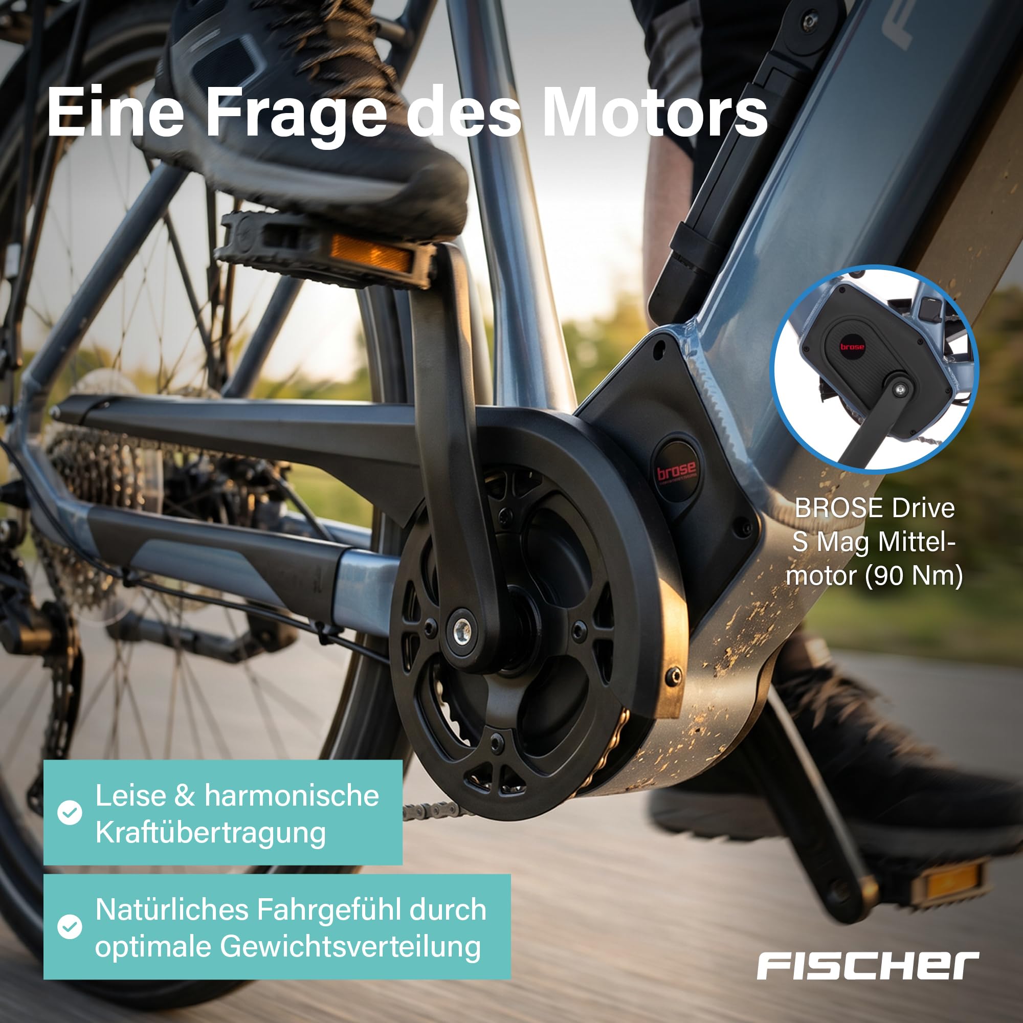 Fischer E-Bike Trekking VIATOR 6.8i Ultimate Elektrofahrrad für Damen und Herren, RH 55, Mittelmotor 90 Nm, 36 V Akku