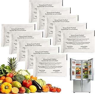 xcivi 10 Pack W10346771A Refrigerator Produce Preserver Refills, Replacement for W11462816, P1KL6S1CS, P1FB6S1, 2117689, AH3503014, AH3503014, EA3503014, PS3503014, P1KC6R1