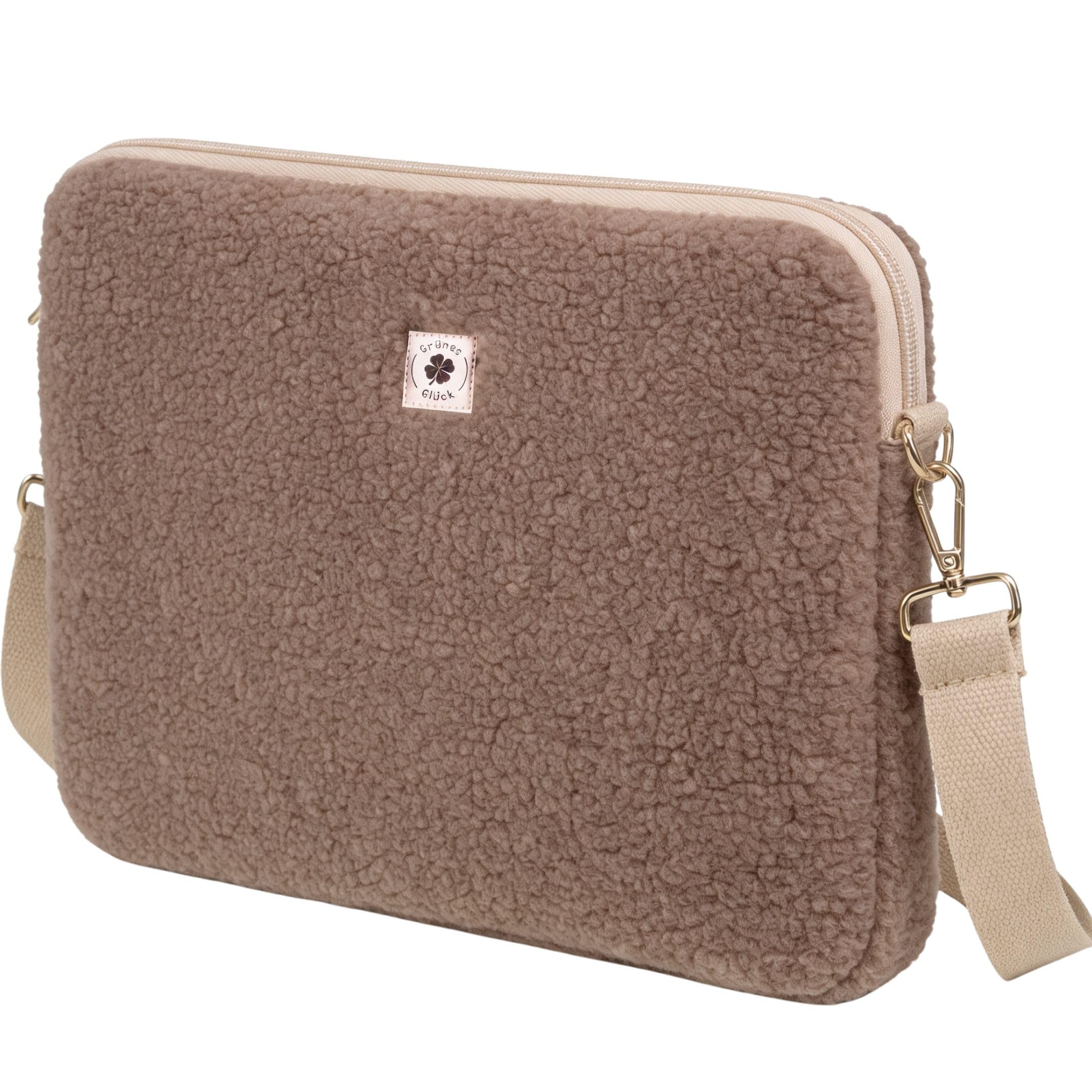 2-in-1 Teddy Laptoptasche & Laptophülle 13–14 Zoll mit Schultergurt