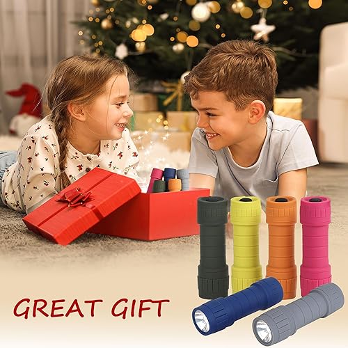 Miniatura 2 de 6-Pack Small Flashlights Set, Super Bright 100 Lumen LED Flashlight Pack with 18-Piece AAA Batteries Included, Mini Flashlight for Kids, Outdoor