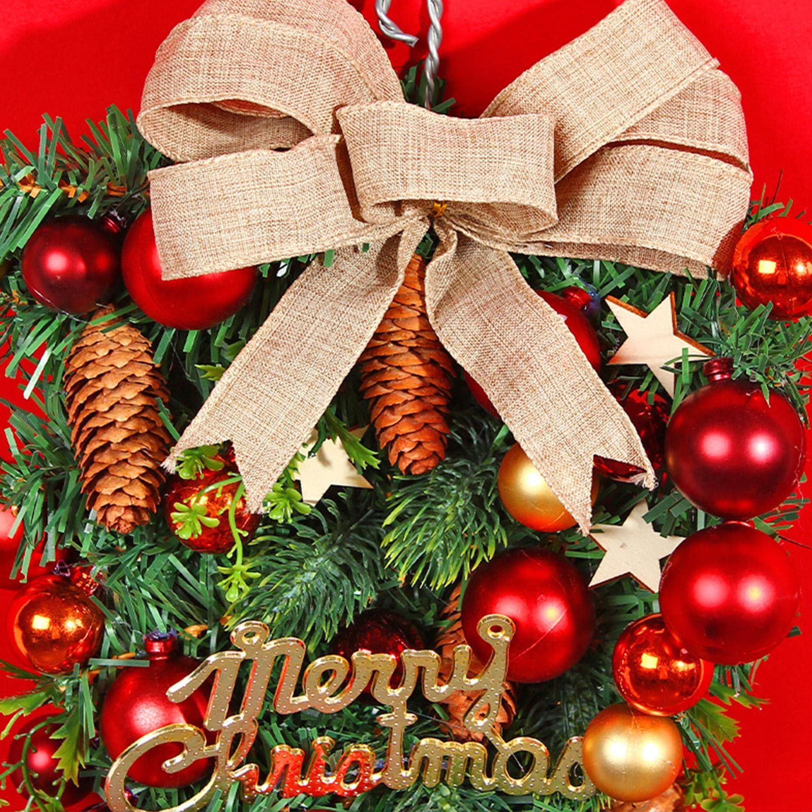 Amazon.co.jp: 逆さまのクリスマスツリー クリスマスリース 玄関 ドア