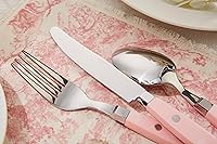 Vista 7 de Set de cubiertos Annova, cubiertos de cocina de acero inoxidable retro/remaches de colores, juego de cubiertos de mesa, incluye cuchillos