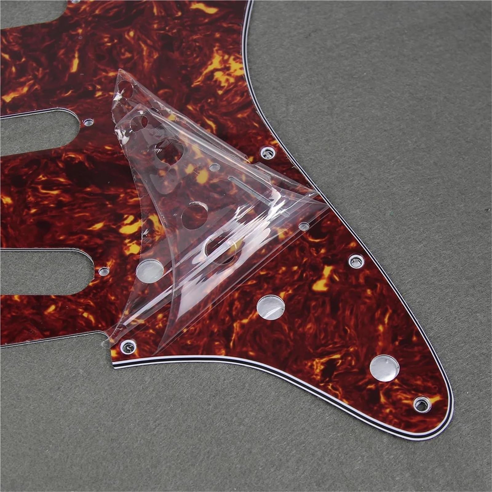 Standard Pickguard do gitary elektrycznej SSS 11 Otworowa Maskownica Do Gitary Elektrycznej ST Ze Śrubami Akcesoriów Instrumentów Muzycznych(White 3ply)