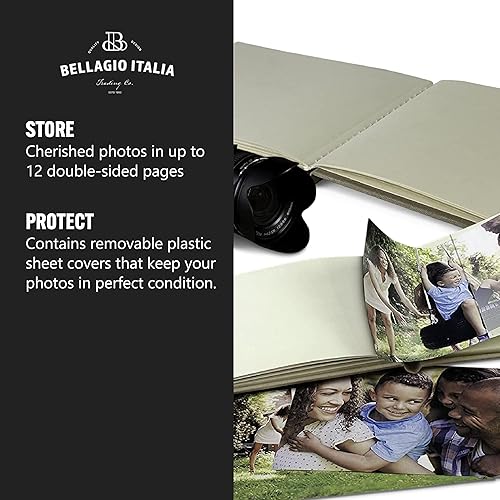 Miniatura 5 de Bellagio-Italia Álbum de fotos en lienzo, álbum de recortes de memoria y libro polarioide para caligrafía, álbum de recortes, incluye cubiertas de