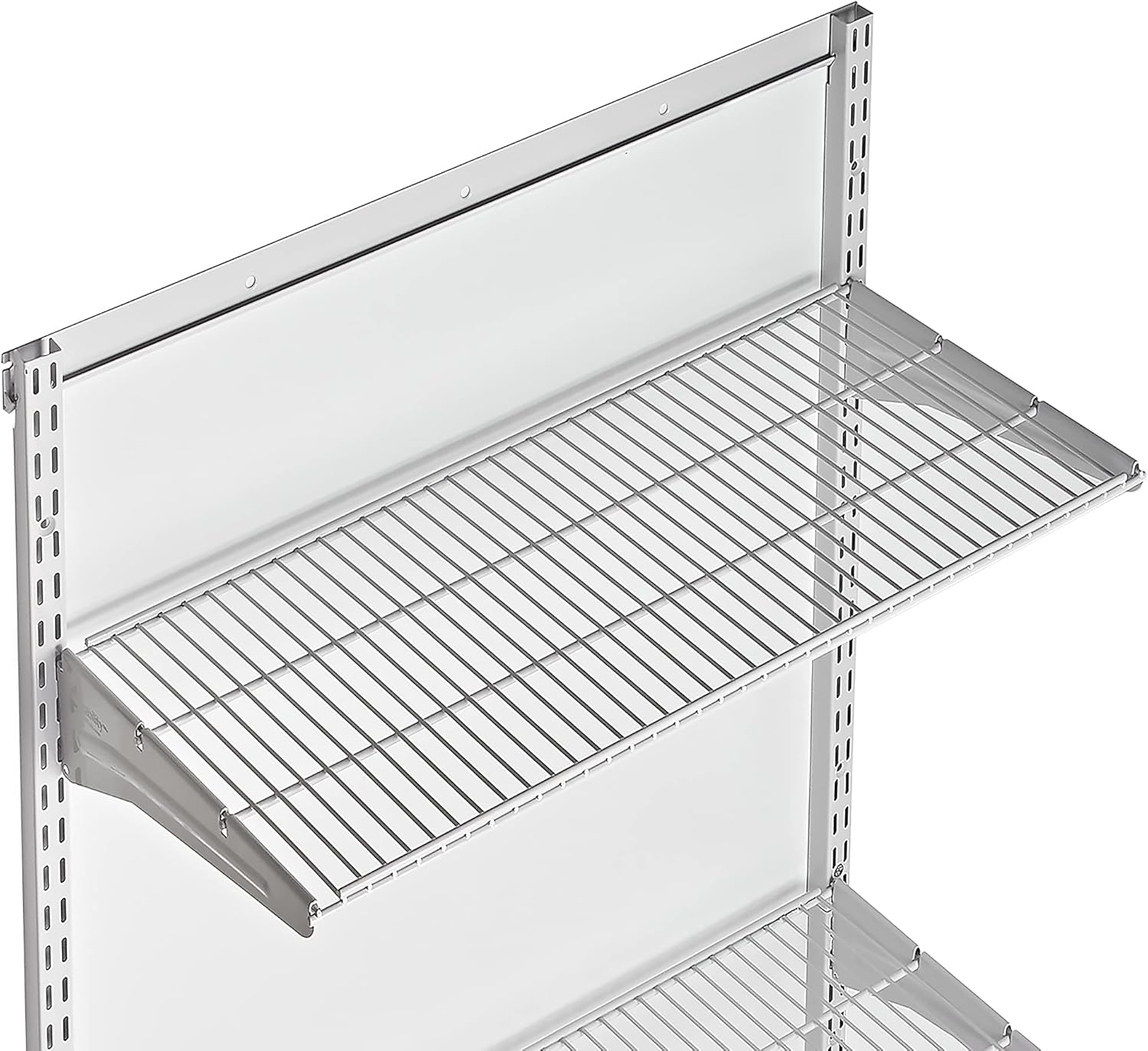 Triton Products Storability Wall Mount Organizational Unit with 3 Shelves, 1 Top Rack, 2 Side Rails - 33 Inch L x 31 1/2 Inch H, Wired Steel - - 