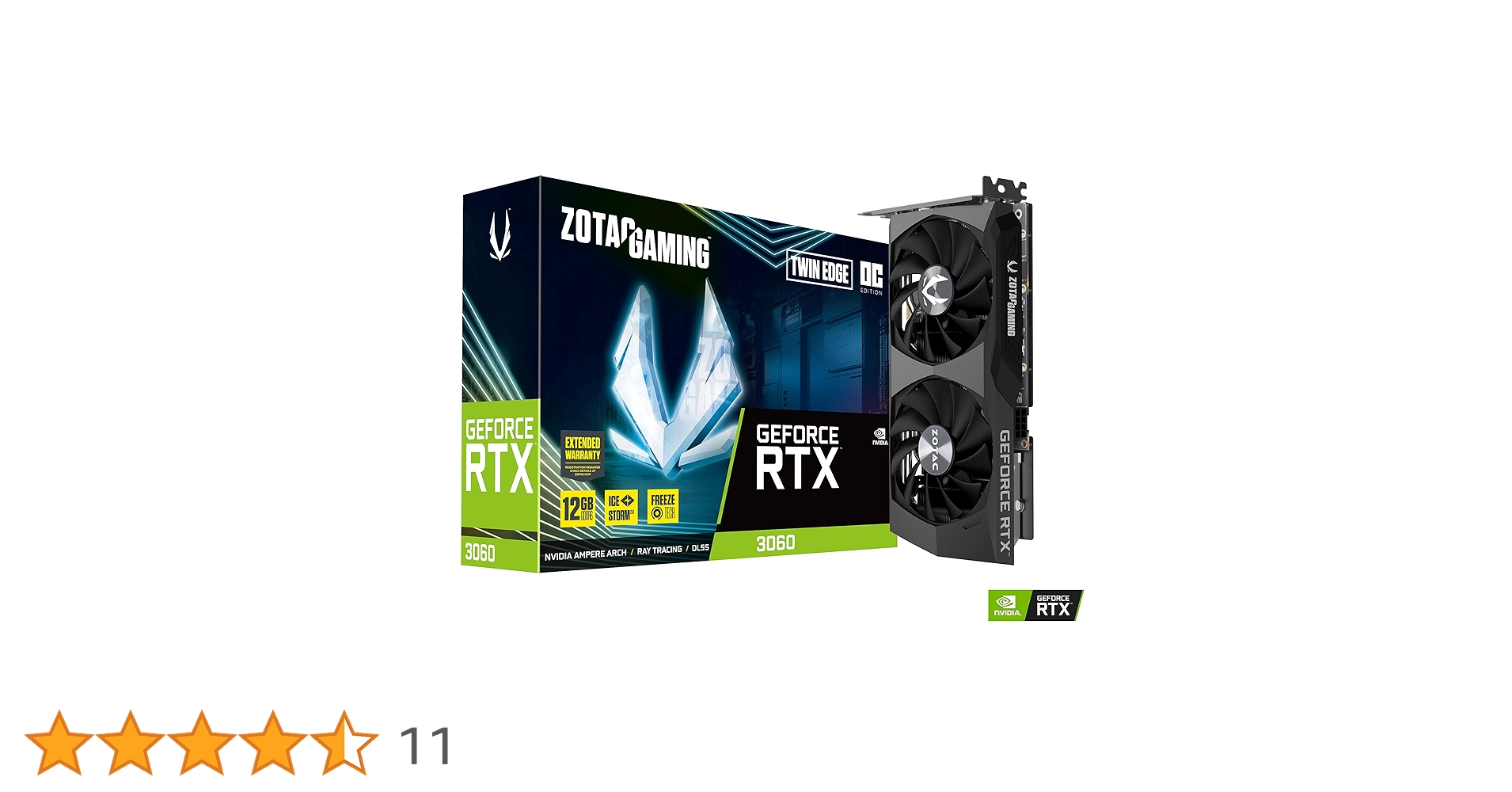 ZOTAC RTX3060 12GB 【新品未開封品】 ZOTAC GeForce RTX 3060 Twin Edge OC 12GB GDDR6 Graphics Card