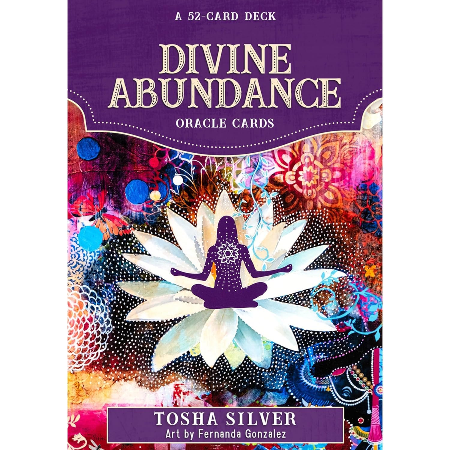 ANBOSI Divine Abundance Oracle (Without Guidebook) | Tarot Oracle Deck with 52 Cards | Traditional Standard Tarot Oracle Deck for Fortune Telling and Divination (Divine Abundance Oracle)