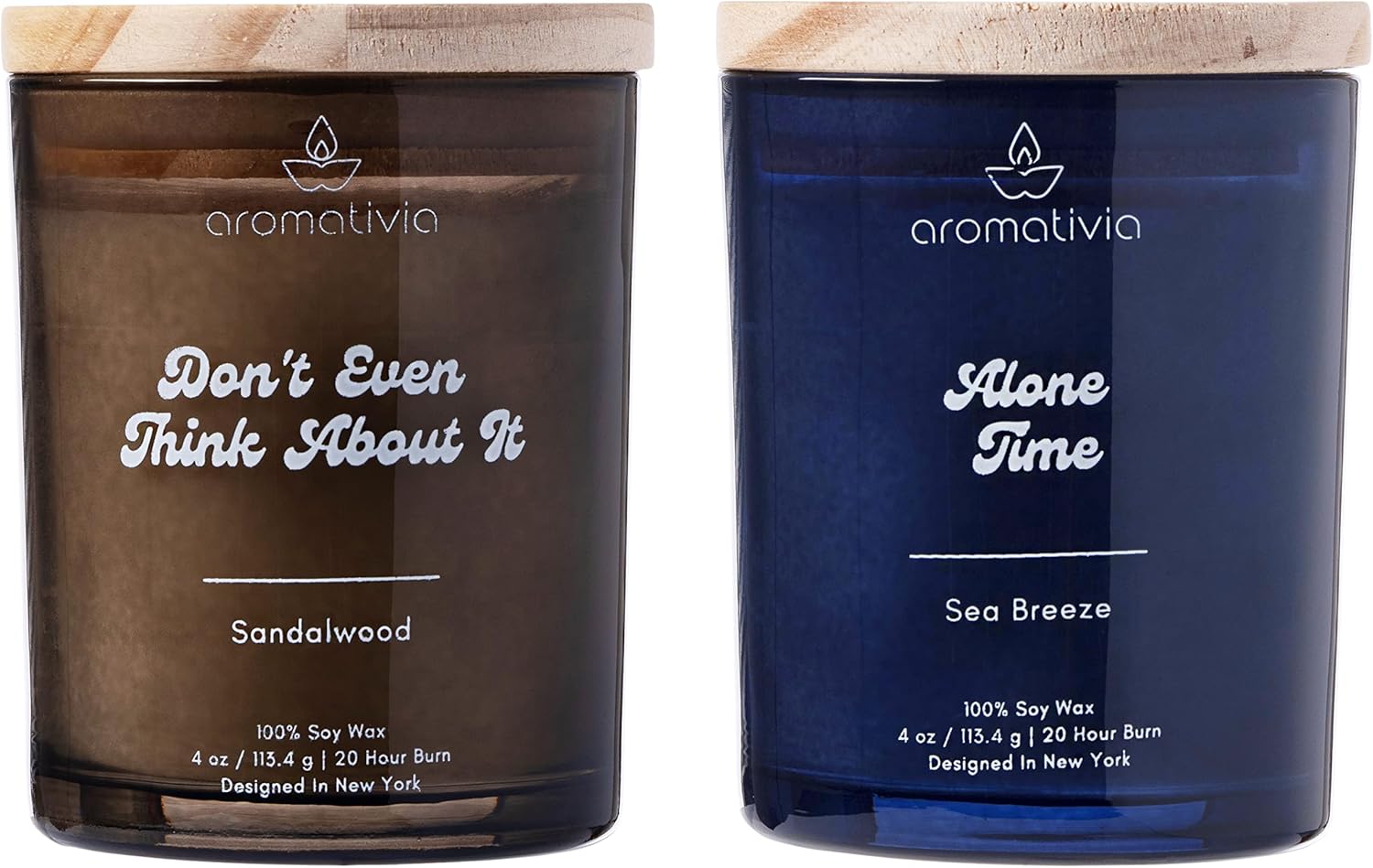 Scented Candles Gift Set for Mom, Pack of 4 - Aromatherapy 100% Pure Soy Wax Candles Mothers Day & Birthday Gift for Women - Funny Me Time Gifts for Mom, Home, Yoga, Relaxing Spa