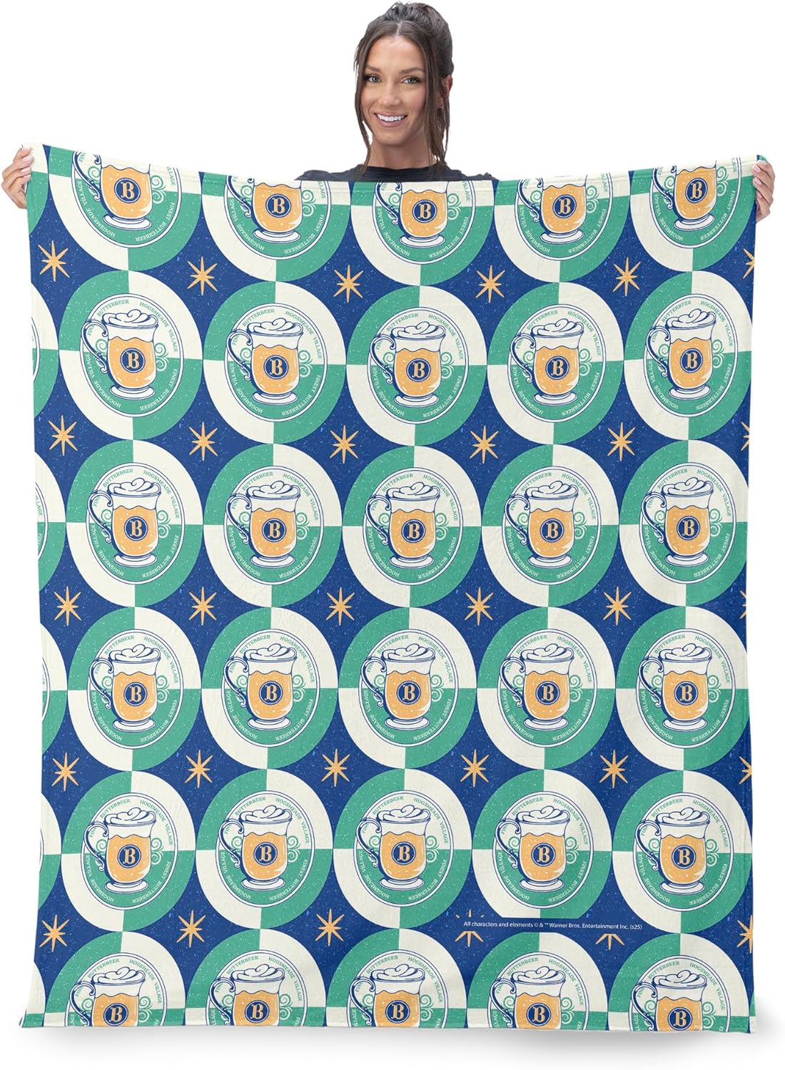 Warner Bros. Harry Potter Butterbeer Repeat, Silk Touch Throw Blanket, Cozy for All Seasons, Lightweight for Couch, Sofa, Boys Girls Bedding, 40X50 Inches