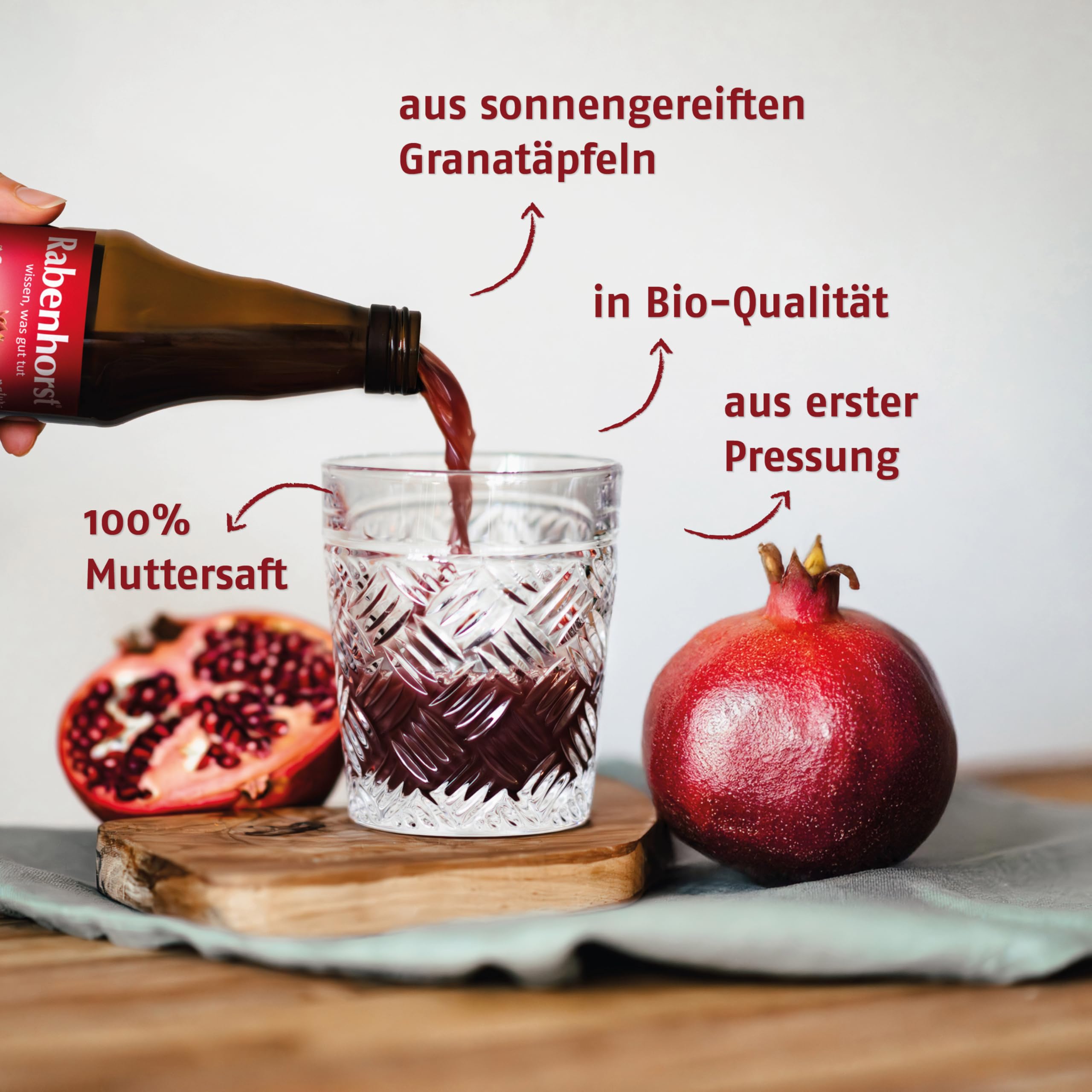 Rabenhorst Melograno Succo Madre BIO, 330 ml