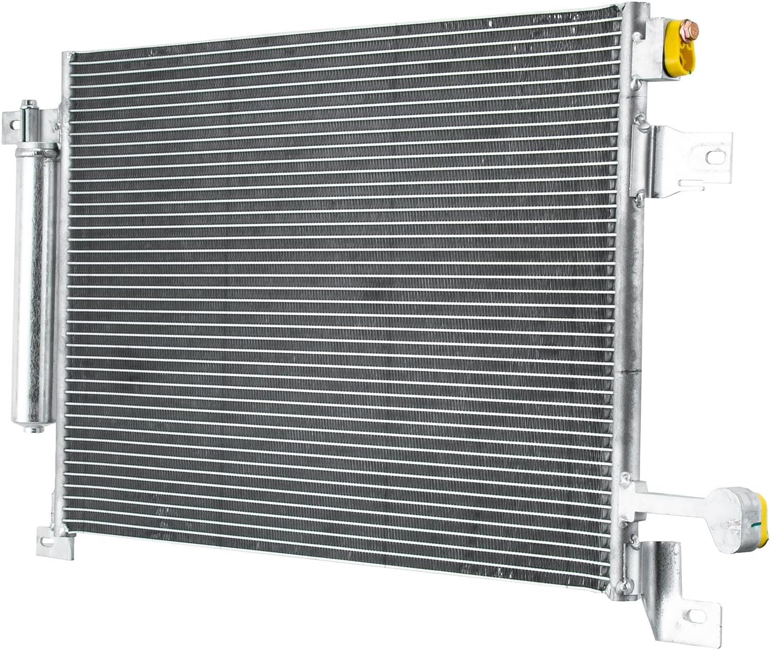 #73791Air Conditioning A/C Condenser Condensador for 2010-2014 Ford Mustang 5.8L 3.7L 5.0L 5.4L 4.6L 4.0L Aluminum AC Condenser w/Receiver Drier 2011 2012 2013