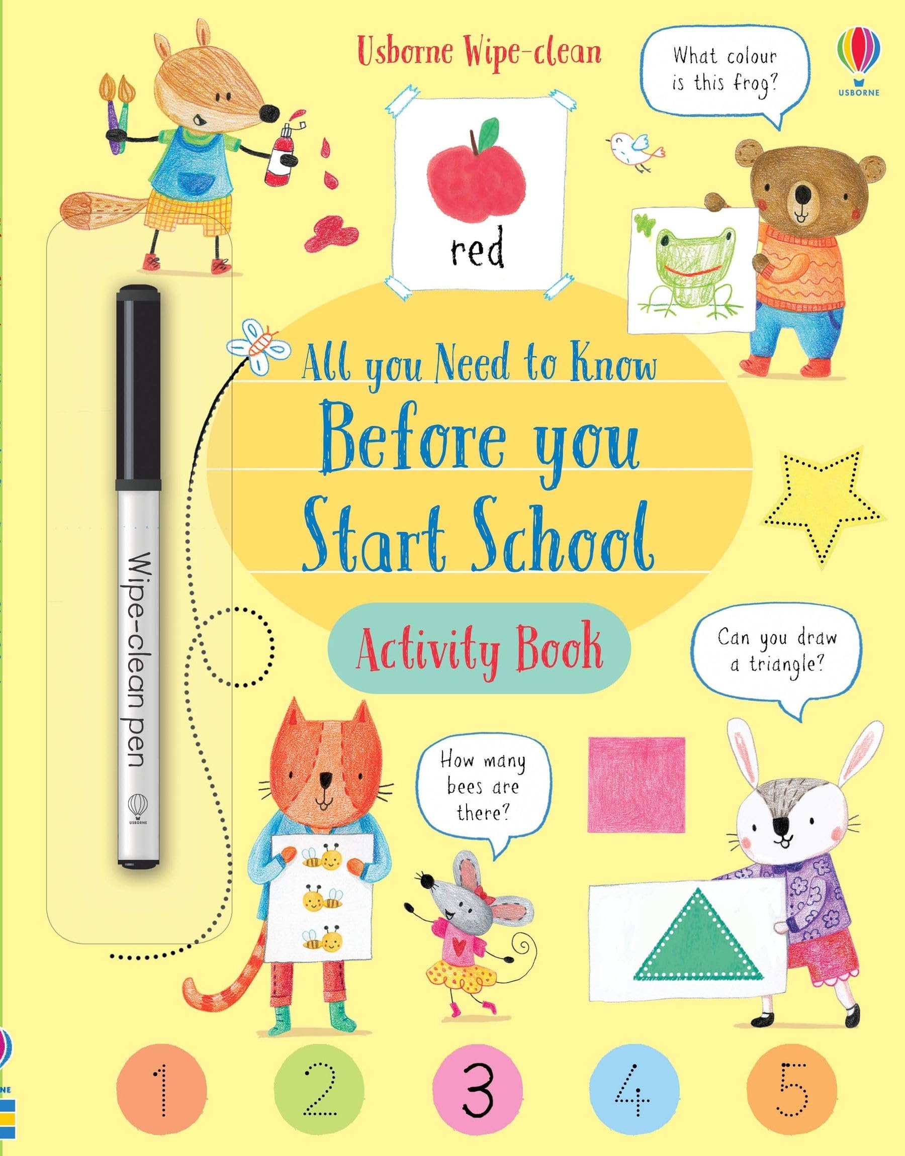 Usborne Publishing Ltd Wipe-Clean All You Need to Know Before You Start School Activity Book