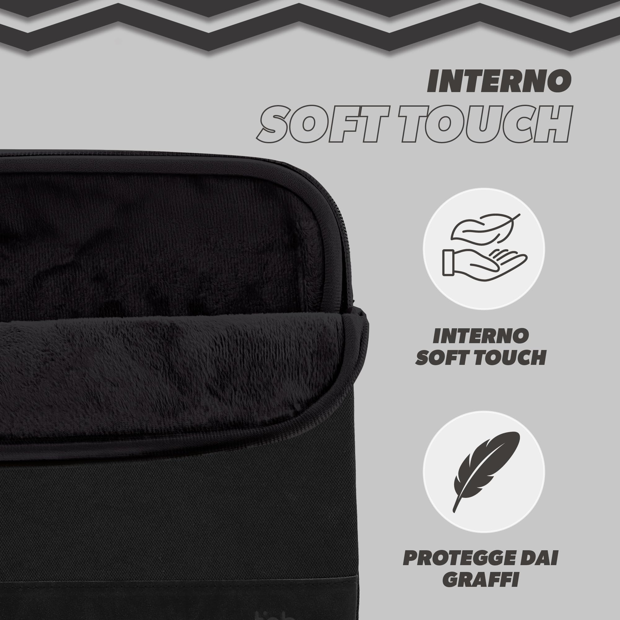 T'nB Color - Custodia per computer da 14 pollici, in memory foam