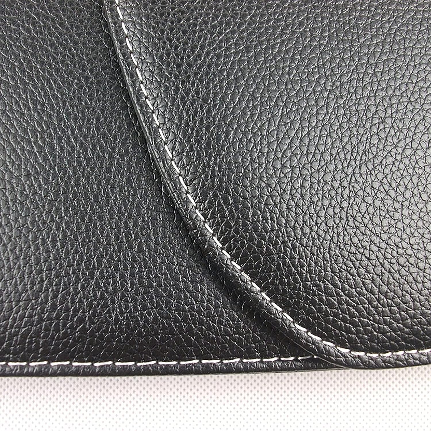 Porte-Documents A4 Multifonctionnel en Cuir avec Calculatrice, Idéal pour Les Professionnels Au Bureau.