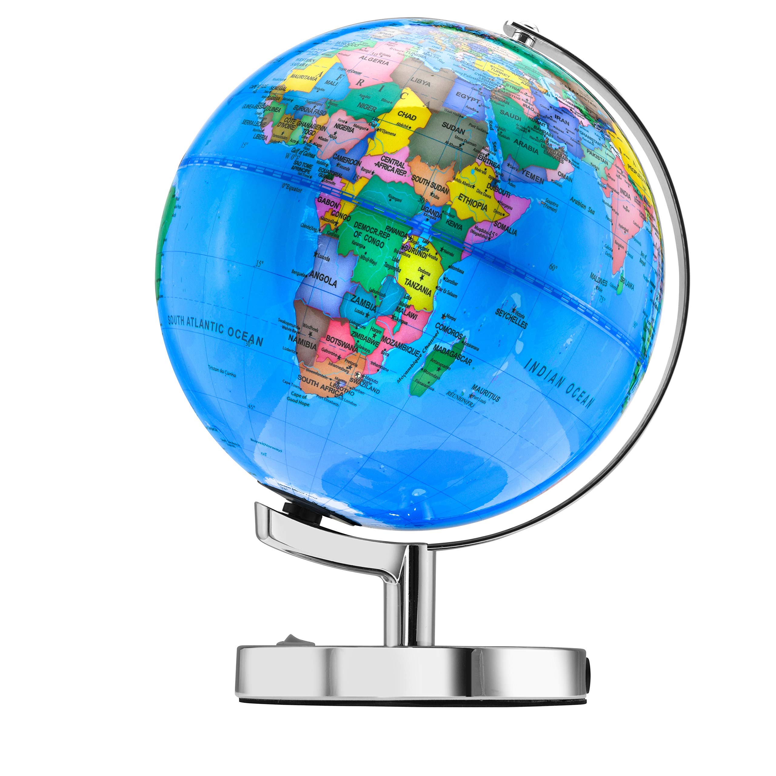 Little Chubby One 15-inch Globe - Educational and Decorative Piece - Assorted Markers for Coloring Spinning Globe Ideal for Learning Geography and Perfect Decor for Kids Room - Ages 3 and up