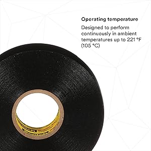 3M Scotch Super 33+ Electrical Tape - 3/4 in x 76 ft, Premium Grade All-Weather Vinyl, Resistant to Abrasion, Moisture, Corrosion, Alkalies - Long Roll, 1 in Core, Black, 10 Roll Pack