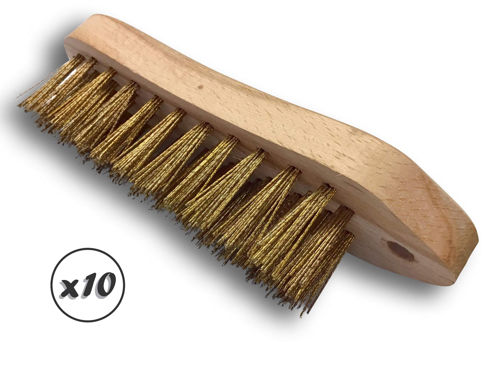Kibros Brosse à main violon Lot 10, 5 rangs fils souples acier