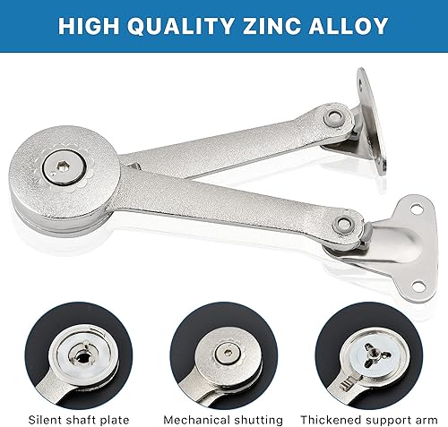 Miniatura 3 de Worldity Paquete de 2 bisagras de soporte de tapa de caja pequeña, bisagra de soporte de tapa de caja de juguetes, bisagras plegables de cierre