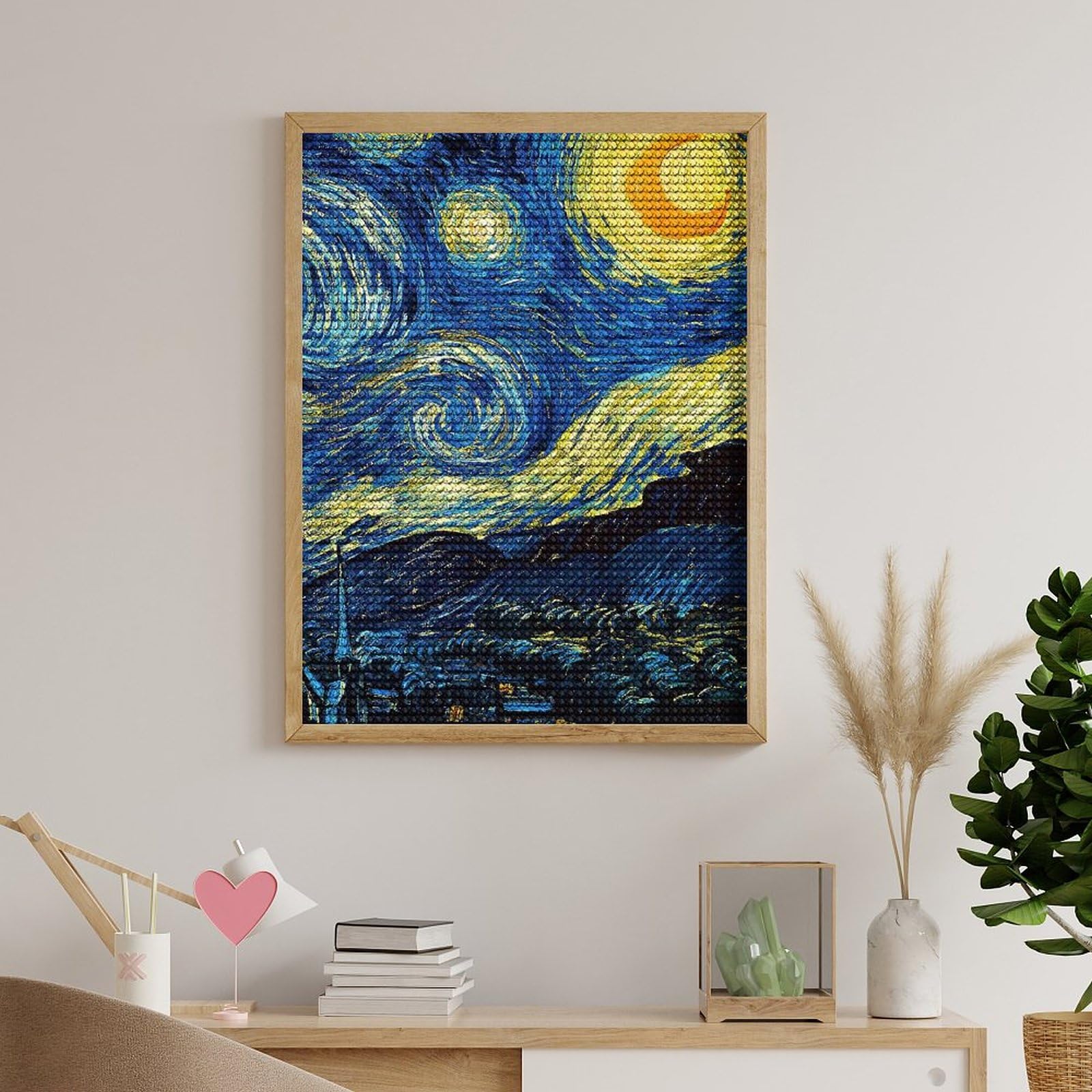 Amazon.co.jp: ダイアモンドビーズ絵画 ゴッホ 星月夜 ダイヤモンド