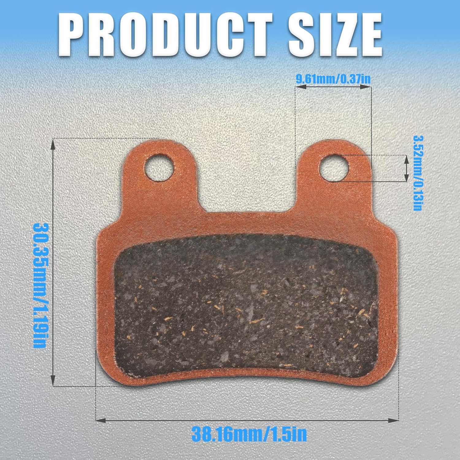 Brake Pads for Ebike: Semi-Metallic Brake Pads Fit for Ridstar Q20, Q20 Pro, H26 Pro Electric Bike Replacement Brake Parts - Fit for XD-KLBS-DOT4 Hydraulic Brakes