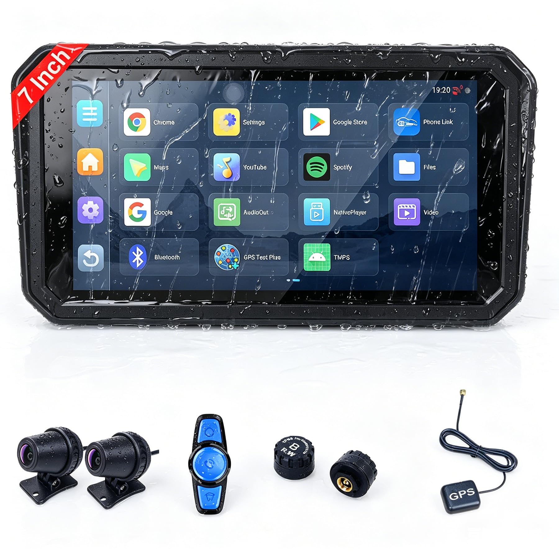 Amazon.com: Aoocci U7 Motorcycle Carplay, 7'' IPS Touchscreen with