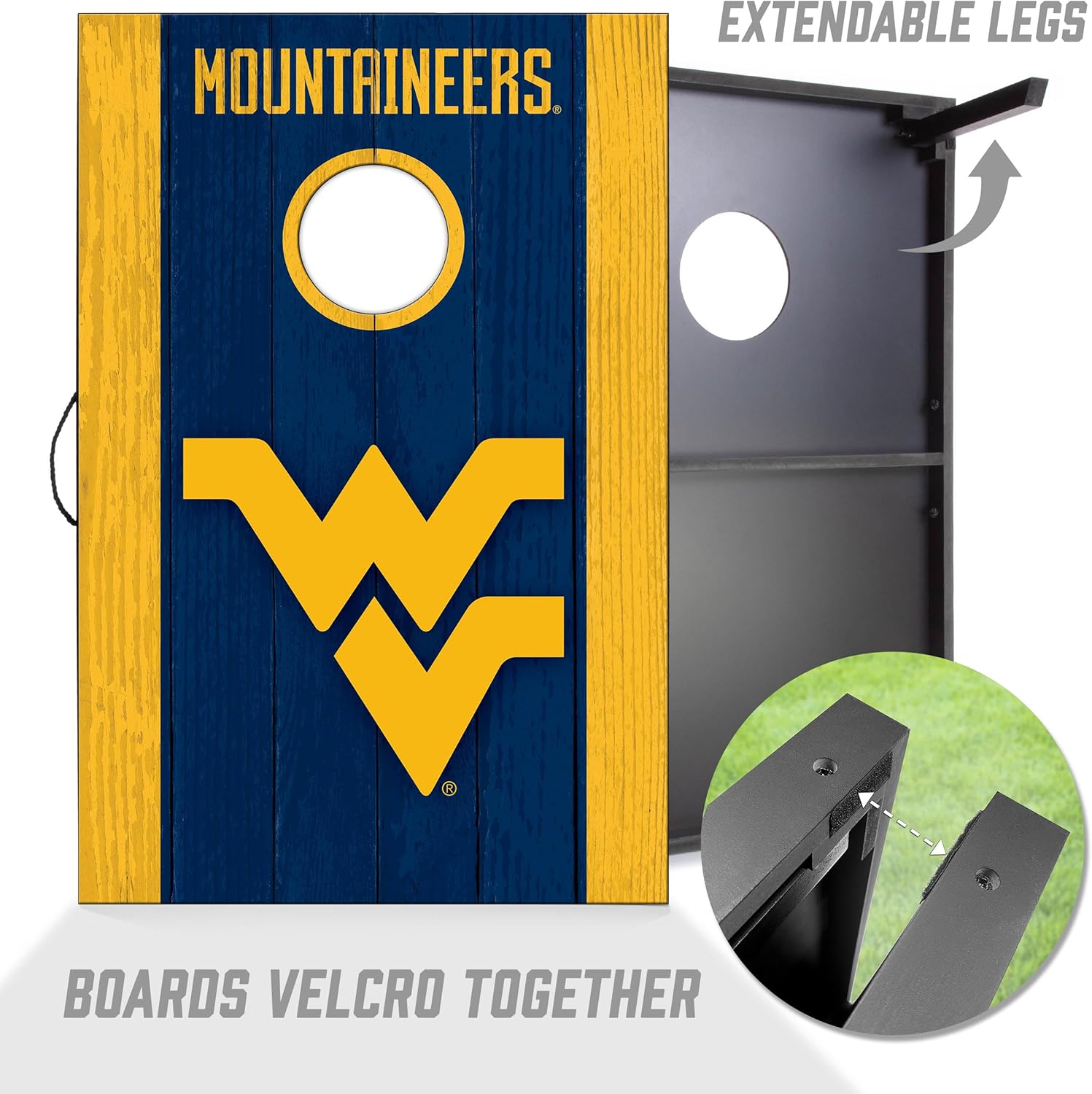 YouTheFan NCAA 2' x 3' Portable Cornhole Game with Logo Bags