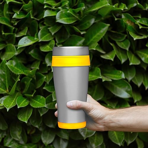 Miniatura 90 de Tazas de viaje de acero inoxidable con aislamiento personalizado, 16 onzas, juego de 100, paquete personalizado a granel, perfectas para café