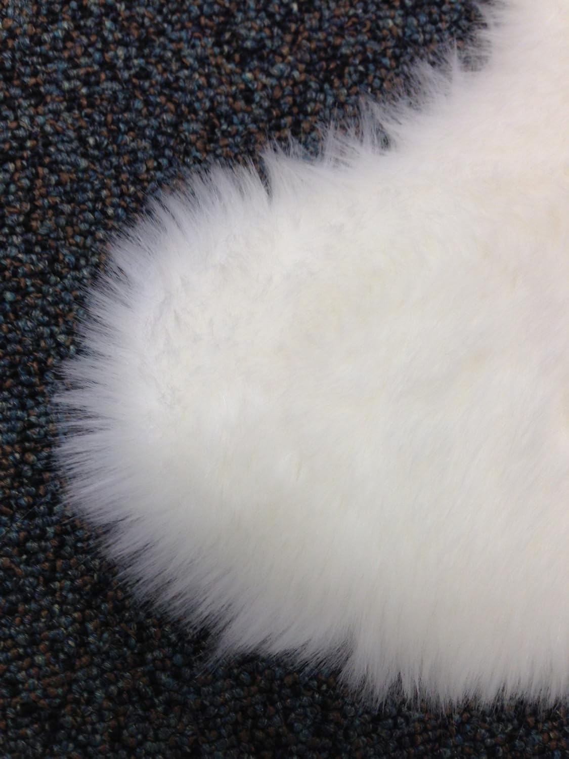 Nouvelle Legende Faux Fur Sheepskin Rug, Ultra-Soft Long Narrow Decorative Runner for Hallway, Bedroom, or Entryway, Warm in Winter, Cool in Summer, Easy Care, Neutral Color, Duo