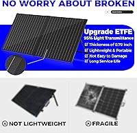 Vista 5 de VOLTSET Panel solar portátil de 100 vatios y 12 voltios con controlador de cargador impermeable de 10 A, cargador solar plegable de 100 W