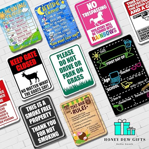 Miniatura 5 de Honey Dew Gifts, Aviso de alergia alimentaria, 9 x 12 pulgadas, fabricado en Estados Unidos, letrero de metal, letreros de advertencia, letreros de