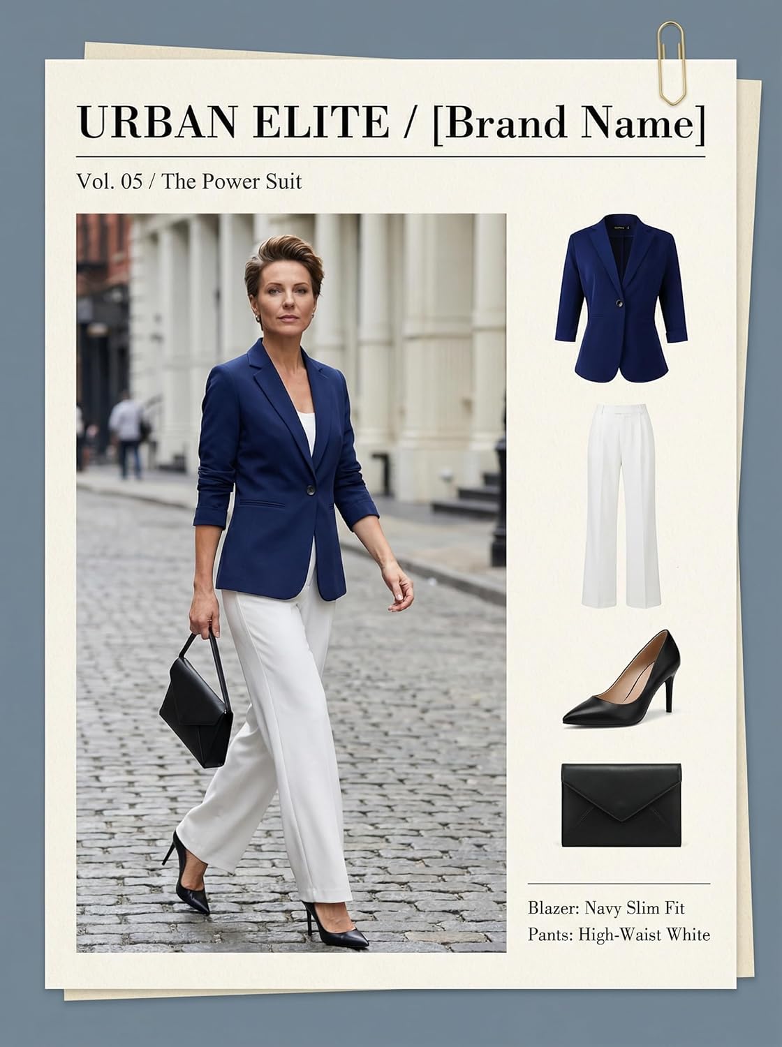 Beninos Womens Blazers 3/4 Sleeve Lightweight Office Work Blazer Jacket - Image 5