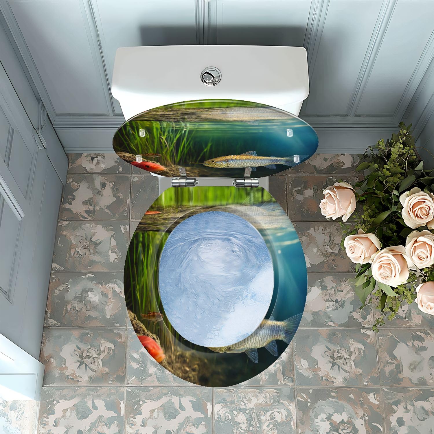 Sedile WC generico, ovale e rotondo, per bagno