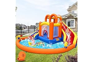 HuaKastro Inflatable Water Slide Bounce House Combo