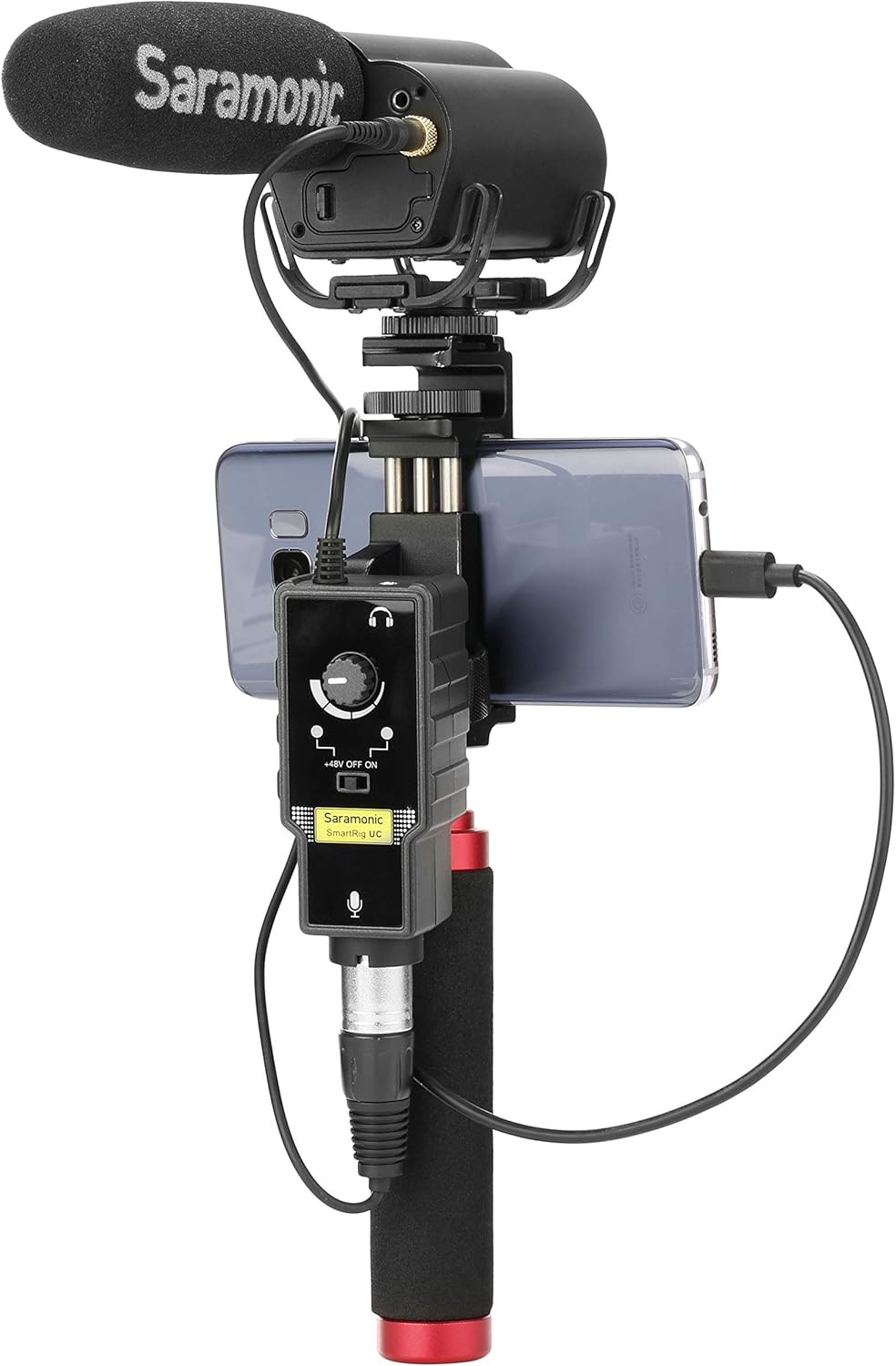 Saramonic SmartRig-UC USB-C Audio Interface w/XLR & 1/4" Inputs & Headphone Out for iPhone 15, Android Mobile Devices, Computers, New iPad & More