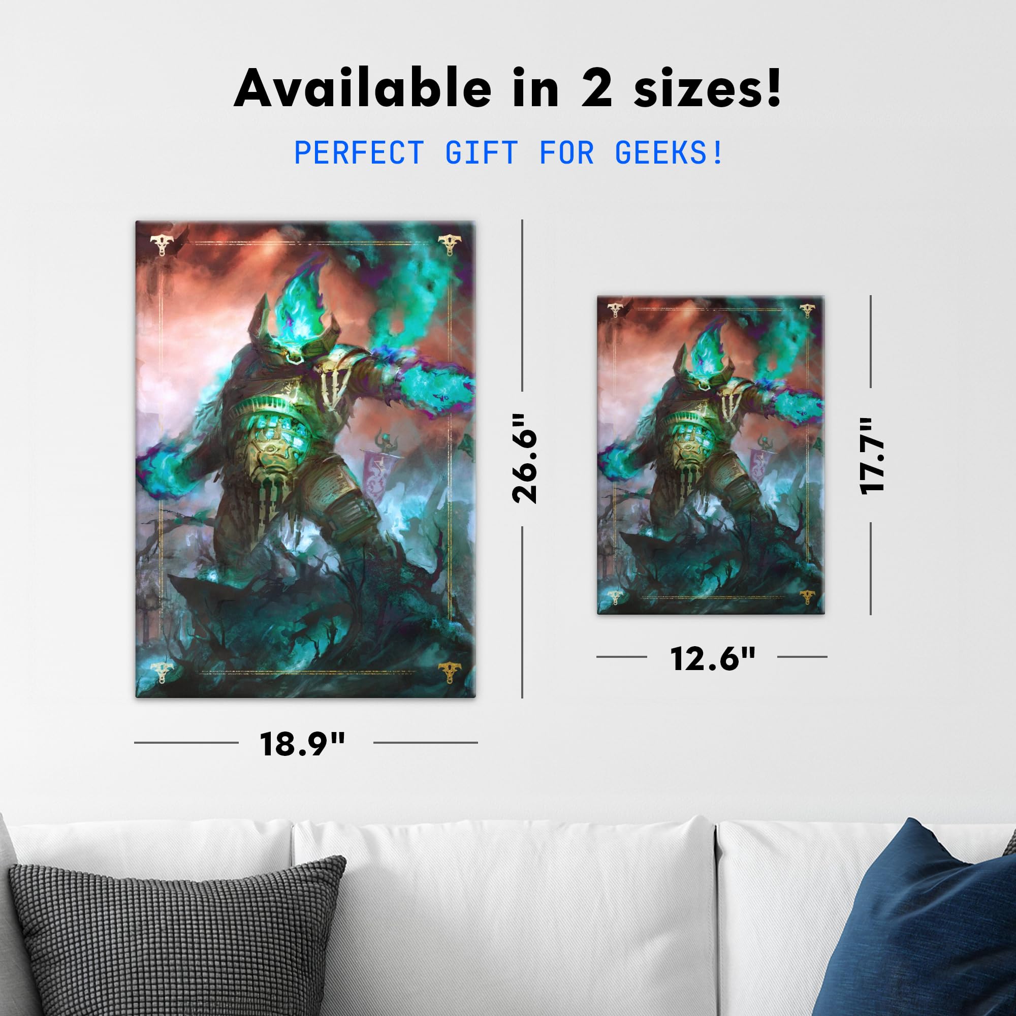 Displate Metall Poster Warhammer Dominator Engine Größe M