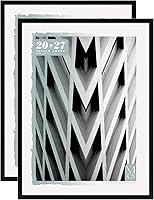 Vista 47 de MCS Foundation - Marco para póster de 18 x 24 pulgadas, color negro tradicional, vertical y horizontal, para colgar en la pared, marco grande