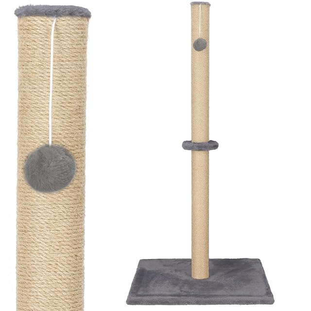 SPRINGOS Árbol rascador con pelota de juguete, 75 cm