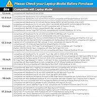 Vista 6 de MOSISO - Funda vertical con bolsillo para laptop portátil, hecha de poliéster