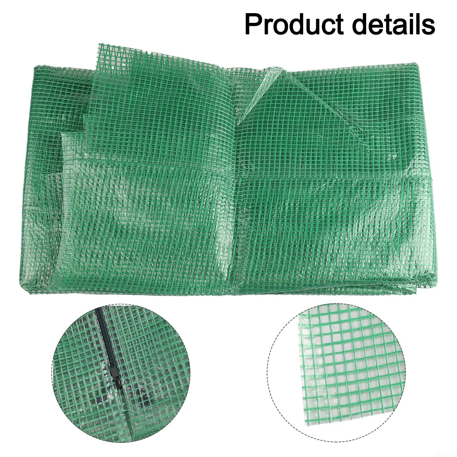 Cubierta de PVC para casa de plantas, 143 x 143 x 195 cm, resistente al