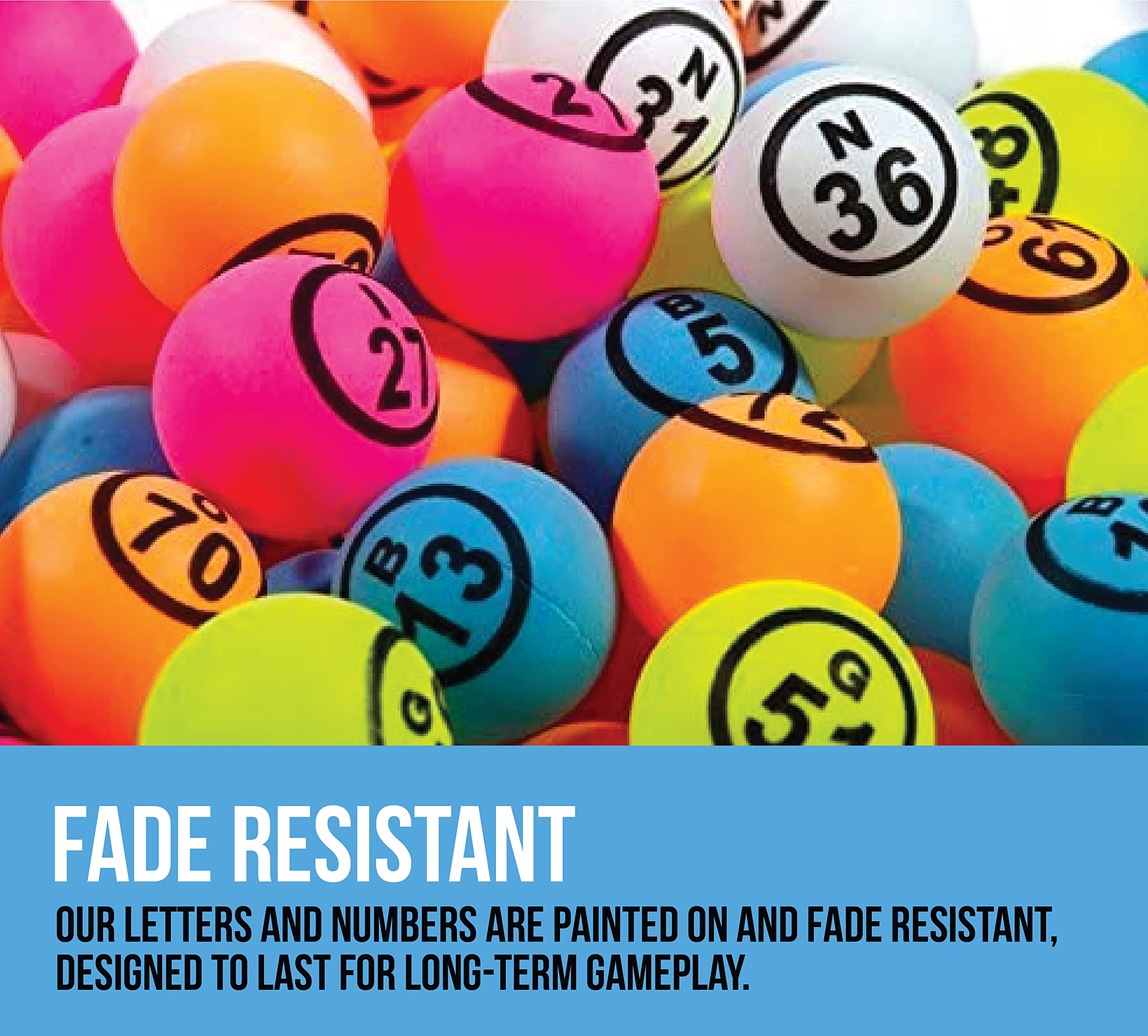 Regal Games Bingo Balls Professional Bingo Calling Balls 38 mm (1