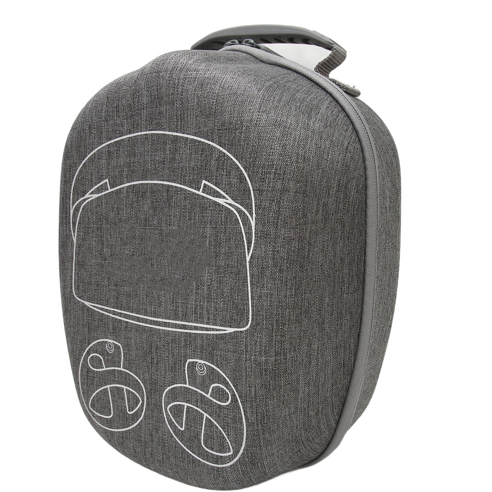 Carcasa Rígida para Auriculares Playstation VR2, Gran Capacidad, Fácil de Transportar, Protección Múltiple, Material EVA Duradero, Gris, para PS VR2 y Accesorios