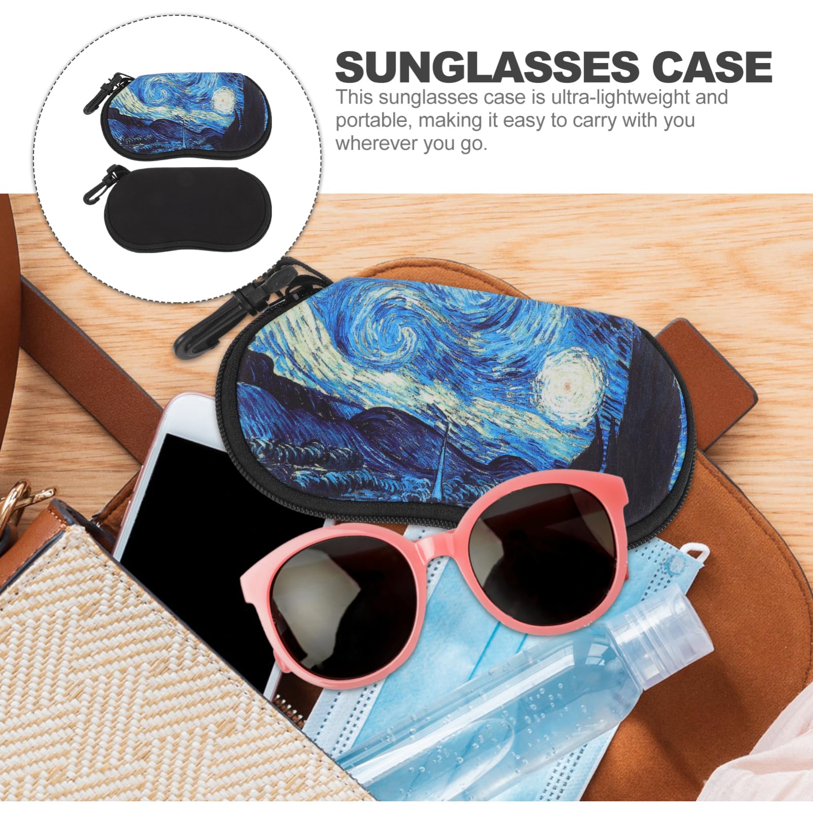 Gafas De Sol Estuche De Gafas Doble Auto Titulares Viajar Hombres Sunglasses Organizer Anteojos Casos Mujeres Adultas Estuche De Anteojos Para Mujer Neopreno