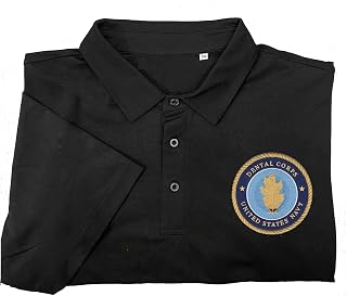 United states navy dental corps embroidered patch polo shirt