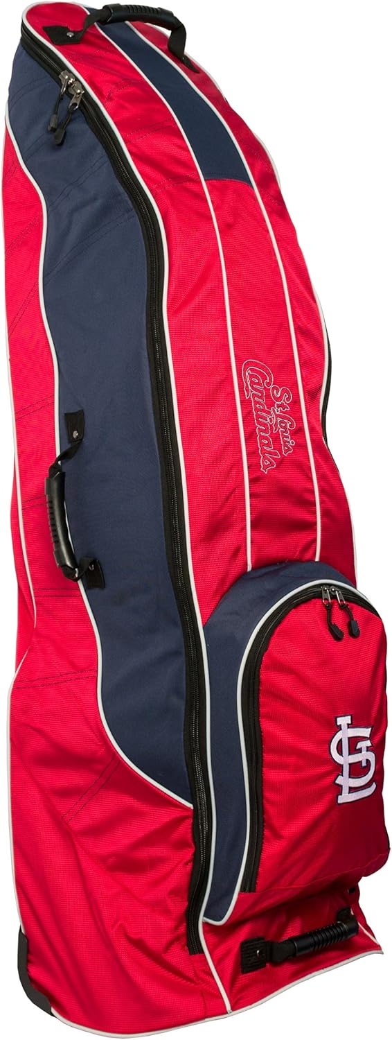 Team Golf MLB High-Impact Plastic Wheelbase, Smooth & Quite Transport, Includes Built-in Shoe Bag